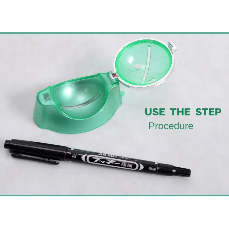 PGM Golf Ball Line Marker Drawing Tool ชุดปากกาแม่แบบการจัดตําแหน่งและเครื่องมือฝึกอบรมกอล์ฟHXQ002 - รูปที่ 6