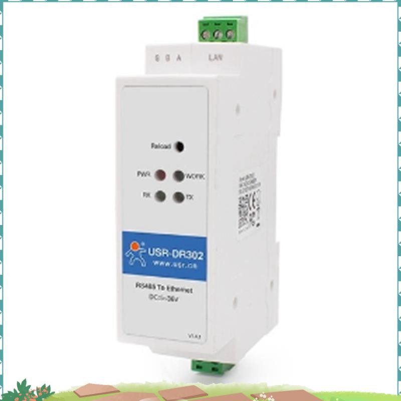 USR-DR302 Din Rail Serial RS485 ถึง Ethernet TCP IP Server โมดูล Ethernet Converter Modbus RTU ถึง M