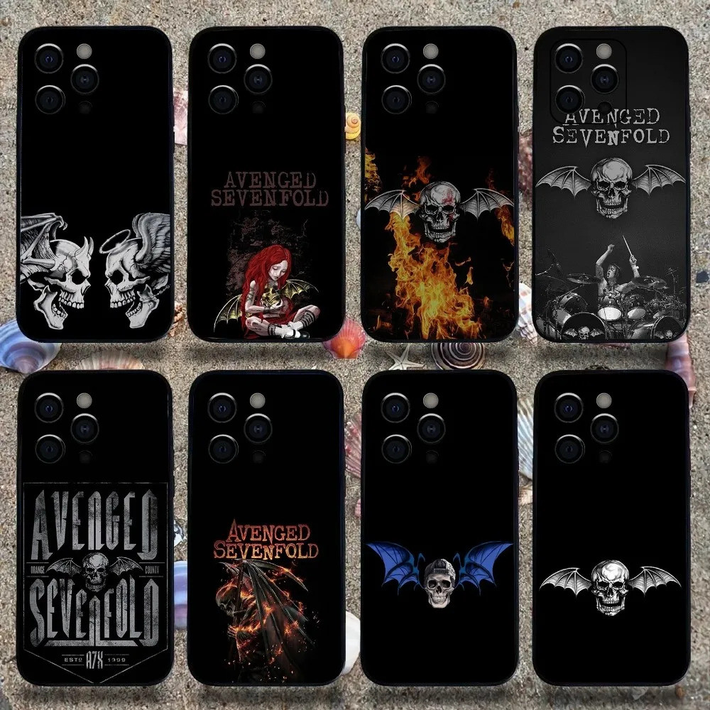 TP-1 A- Avenged Sevenfold เคสโทรศัพท์สําหรับ Apple iPhone 17,15,14,13,12,11,Pro,X,XS,Max,XR,Plus,Mini Soft Black Cover kz0