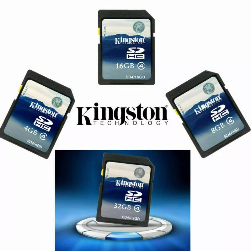 Kingston 2GB 4GB 8GB 16GB 32GB SD SDHC Class 4 การ์ดหน่วยความจําเหมาะสําหรับกล้อง