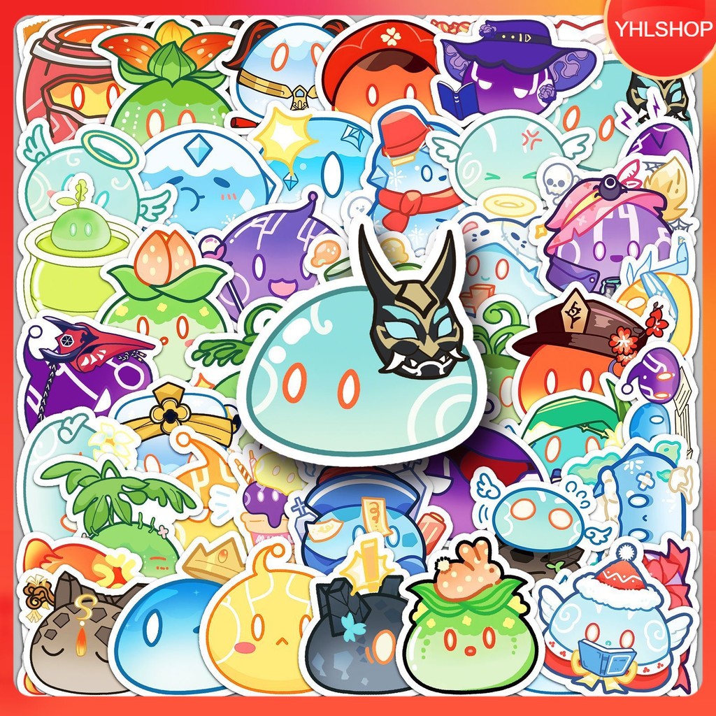 🍁YHL🍁พร้อมส่ง 50แบบ Sticker สไลม์ เกม เก็นชินอิมแพกต์ Slime character game Genshin Impact