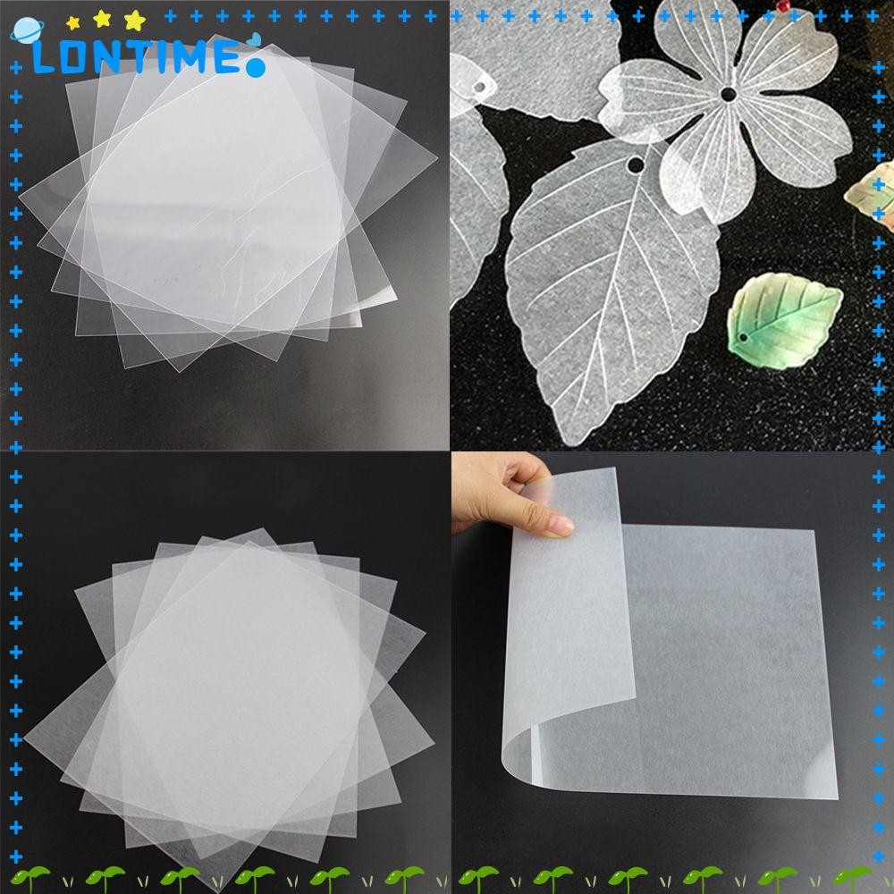 LONTIME 10 ชิ้นหดแผ่นพลาสติก, DIY สนุกฟิล์มหดความร้อน,โปร่งแสงหดศิลปะฟิล์มกระดาษสําหรับอุปกรณ์ทําด้วยมือทํา Party Deco