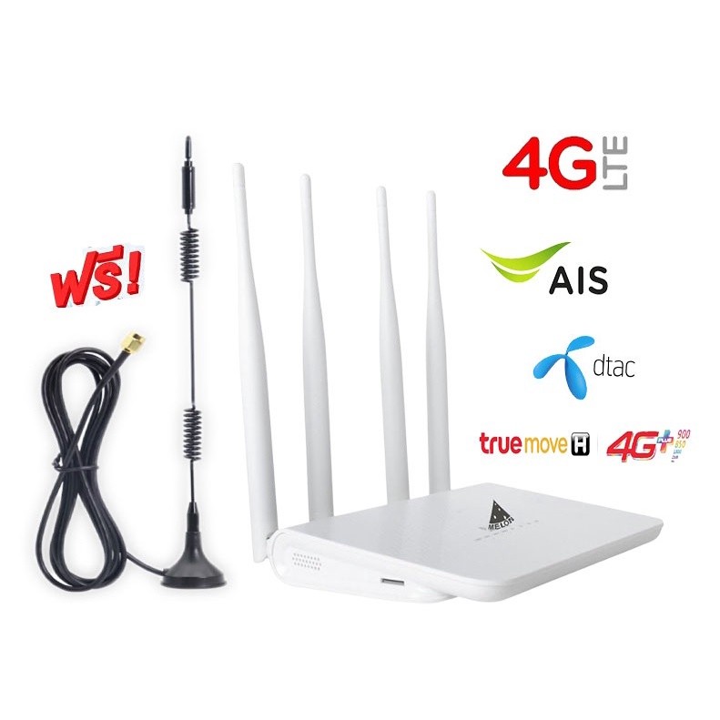 4G Wifi Router เร้าเตอร์ ใส่ชิม 4G 3G Fast Speed and Stable SIM CARD Slot Essy Setup Plug & Play
