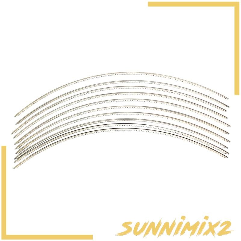 [Sunnimix2] 10x Guitar Fret Wires Copper Nickel Alloy เปลี่ยนชิ้นส่วนสําหรับกีตาร์ไฟฟ้า
