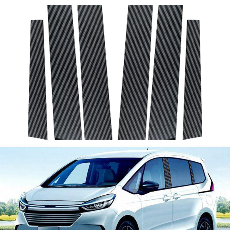 POSSBAY 6 ชิ้นแถบเสารถโพสต์หน้าต่างประตูสติกเกอร์สําหรับ Honda Freed GB5/GB6/GB7/GB8 2017-2024
