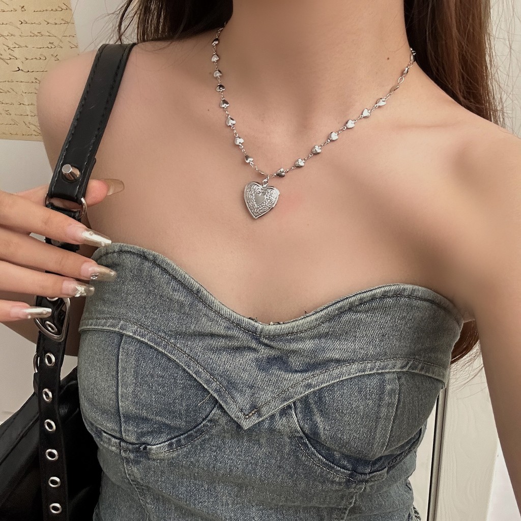 สร้อยคอจี้โซ่รักหวานและเผ็ด ซู่หยิน - เครื่องประดับกระดูกไหปลาเก๋ไookสำหรับผู้หญิง