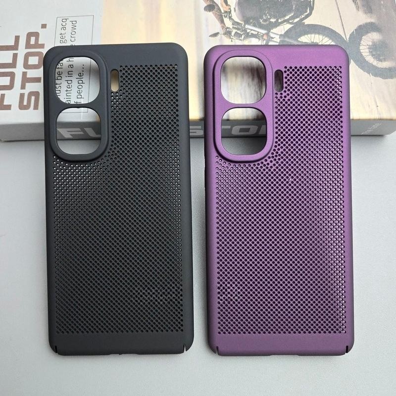 สําหรับ Vivo iQOO Neo 10 Pro เคสโทรศัพท์บางเฉียบกระจายความร้อน Minimalist Matte Honeycomb เคสตาข่ายระบายอากาศ