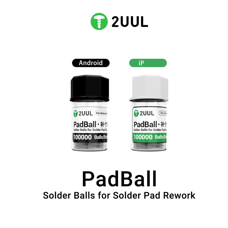 2UUL PB01PB02 PadBall Solder Ball สําหรับ Solder Pad Rework Android IP BGA Reballing ลูกสําหรับชิป IC การประสาน