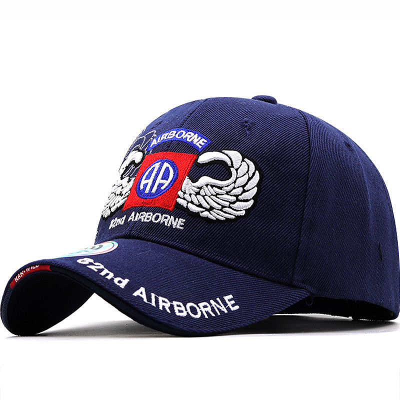 หมวกเบสบอลกลางแจ้ง D82 Airborne ส่วนลดหมวกเบสบอลที่เดินทางมาพักผ่อนหมวกป้องกันรังสีอัลตราไวโอเลตหมวก