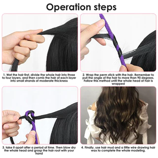 【จัดส่งในพื้นที่ COD】20 ชิ้น/แพ็ค Afro ผม Perm Rods ขนาดเล็กหยักศกปุยข้าวโพดดัดลูกกลิ้ง Curlers Bar Wild หยิกผมเครื่องทําเครื่องมือ