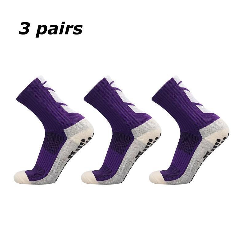 [*แพ็ค3คู่] ถุงเท้าฟุตบอล สำหรับผู้ชายและผู้หญิง ฝึกอาชีพ ระบายอากาศ กันลื่น เหมาะสำหรับกีฬากลางแจ้ง มาใหม่ Sport ออกกำล - รูปที่ 2