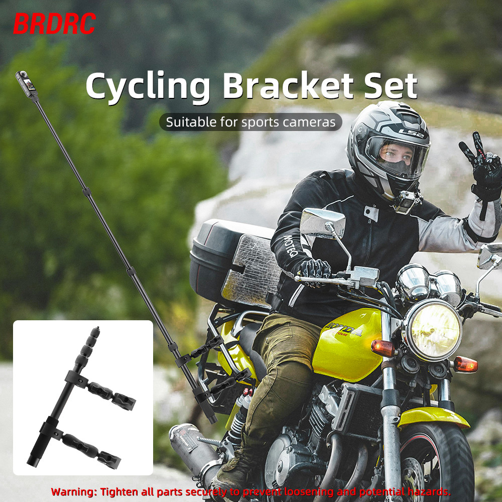 สําหรับ DJI Action 5 Pro ขาตั้งขี่จักรยาน Osmo Pocket 3 Extension Rod X5 กล้องกีฬาคลิปอุปกรณ์เสริมกล้อง
