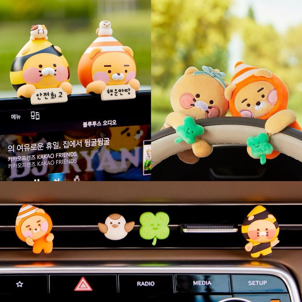พร้อมส่ง Safety fairy Ryan&Choonsik ของแต่งรถ ตัวเกาะจอ ตัวแต่งช่องแอร์รถ