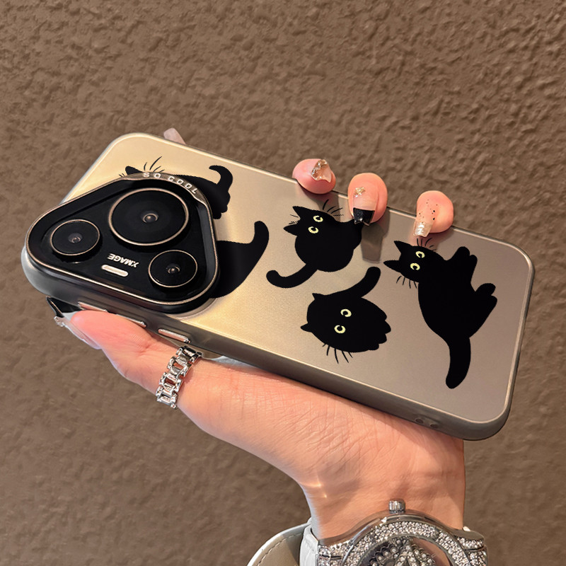 Y5PY7PY7AY9Y6 2019 Huawei Y72019 Y5 Y6 สีดํา ProPrime Y9Y6P Y7 เคสโทรศัพท์ Y9 2019 เหมาะสําหรับแมว Y