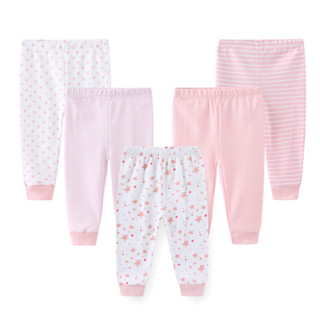 Kiddiezoom Unsiex 5 ชิ้นน่ารักการ์ตูนเด็กทารกกางเกง 0-12 เดื…