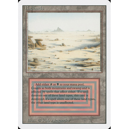 การ์ด EDH PlayTest - Badlands (ที่ดิน)