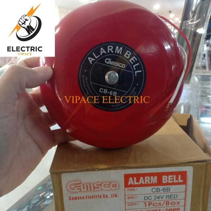 Camsco CB-6B 24vdc 6in Bell Alarm