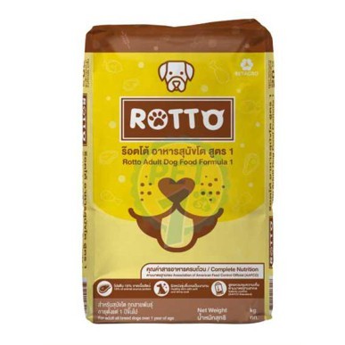 (X1ถุง)Rotto อาหารสุนัขโต สูตร (1) 10 Kg