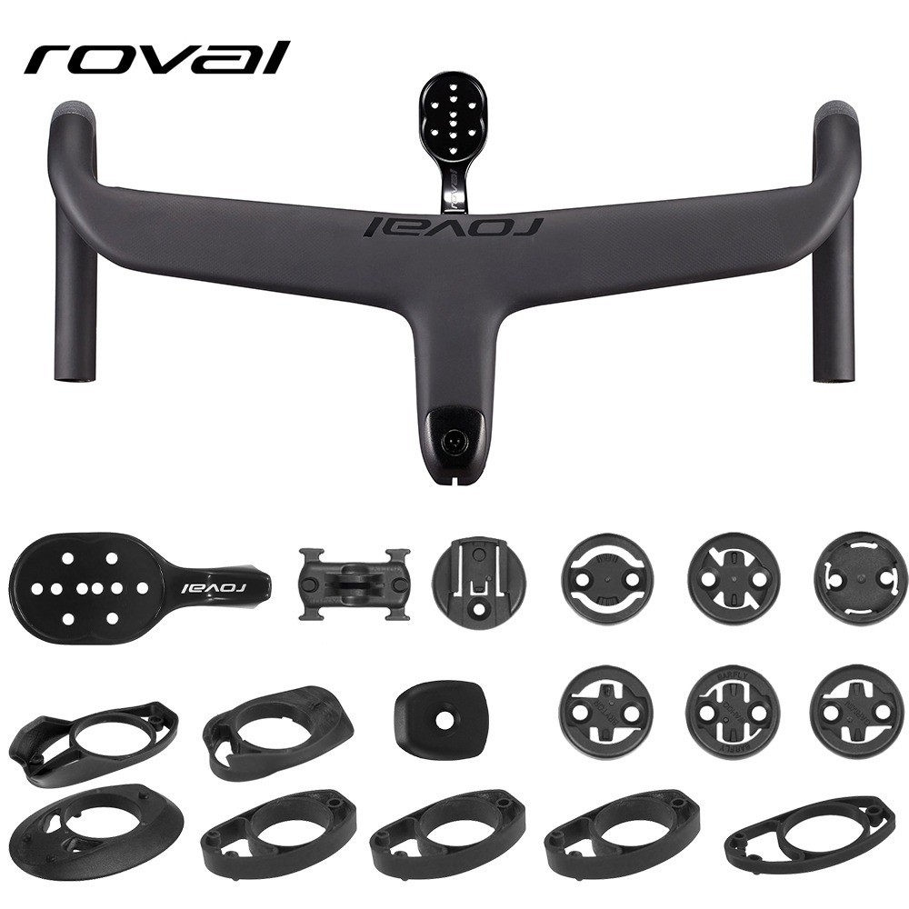 Roval สําหรับ SL6 SL7 SL8 สายภายในเต็มรูปแบบ Roouting แผนที่จักรยาน Handlebar T1000 คาร์บอนแบบบูรณาการ Cockpit Di2 คาร์บอน Handlebar