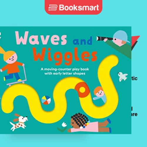 Waves and Wiggles: หนังสือเล่นเคาน์เตอร์ที่มีรูปทรงตัวอักษรในช่วงต้น [Board book] Ladybird และ Ekatr