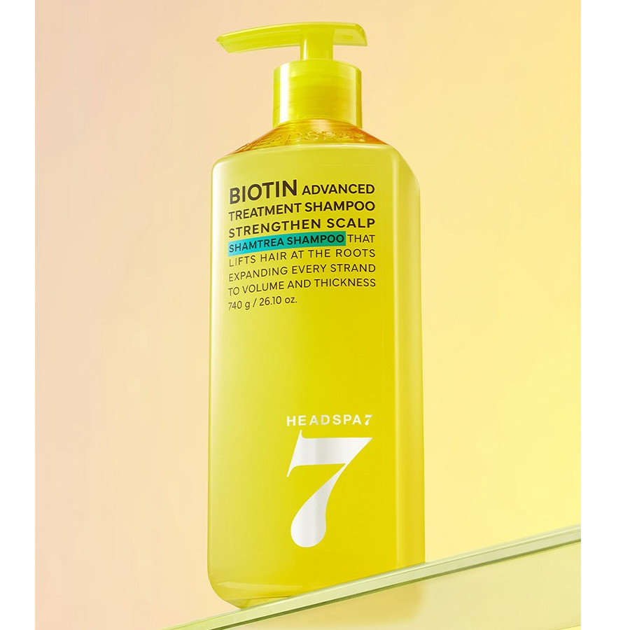 [Headspa 7] Biotin Advanced Treatment Shampoo Strengthen Scalp ,Protein Plenish Treatment Shampoo