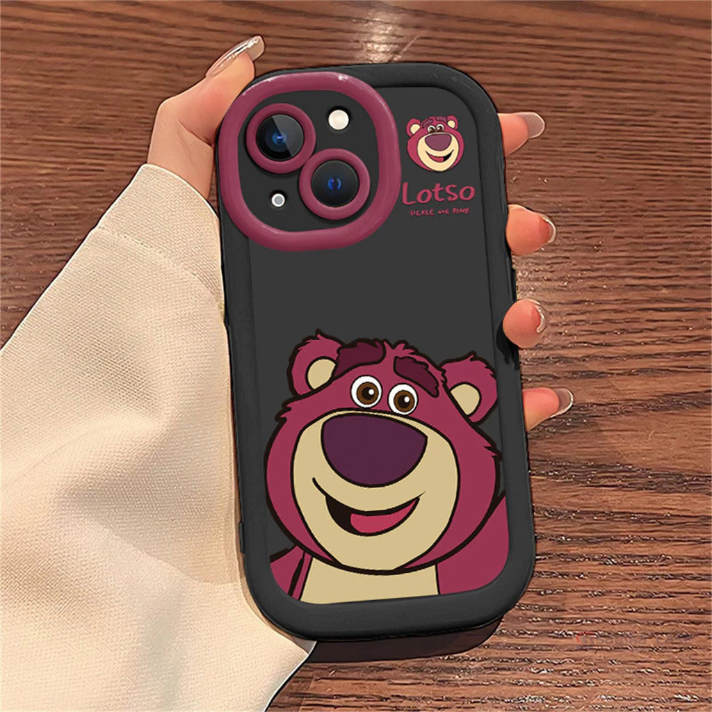 เคสไอโฟน สตรอเบอร์รี่แบร์ สำหรับ IPhone 14 15 Plus 6 7 6S 8 13 11 12 14 15 PRO MAX MAX 6SPlus 7Plus 6Plus 8Plus 14Plus