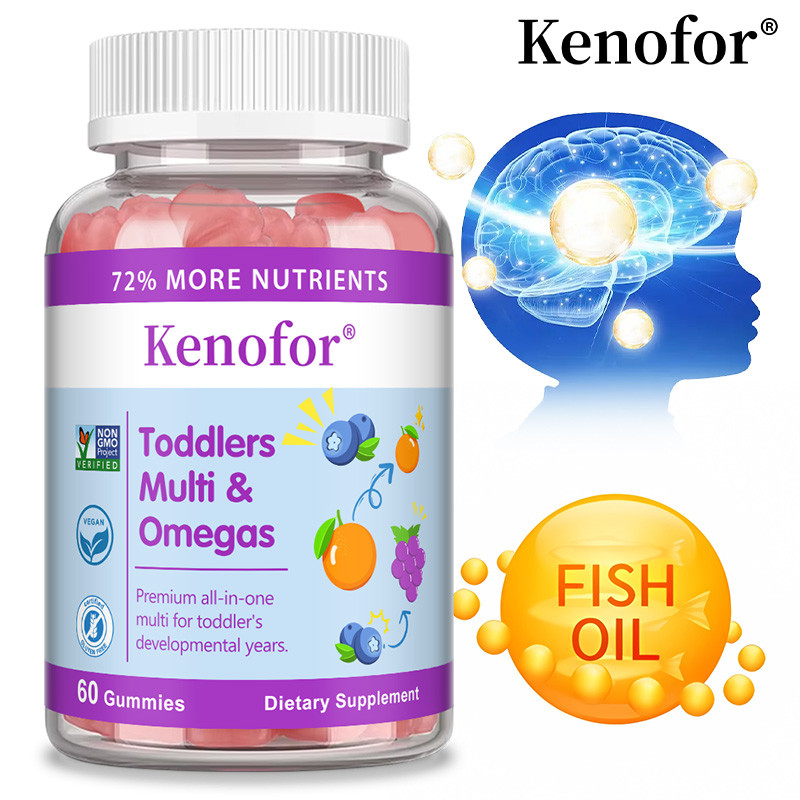 Kenofor Omega Gummies มี Omega-3, Vitamins C, D3, K, a รองรับระดับพลังงานเพื่อสุขภาพเพื่อชีวิตที่ดี