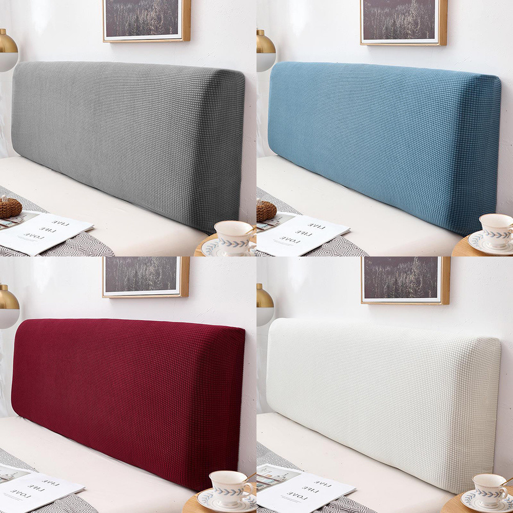 [Same Style]New Full Cover Bed Headboard Cover Soft Pack Simple Modern Dustproof Nordic Universal Be