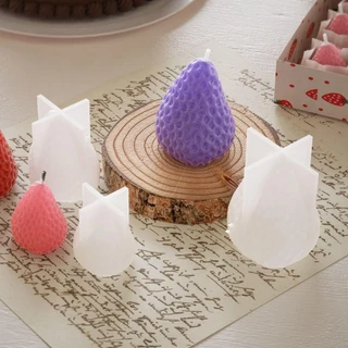 IUPTOSET แม่พิมพ์สตรอเบอร์รี่, รูปสตรอเบอร์รี่ Handmade Craft แม่พิมพ์เทียนอโรมา, ซิลิโคนสากลเค้กมูส Mould ช็อกโกแลตเค้กเบเกอรี่เครื่องมือ