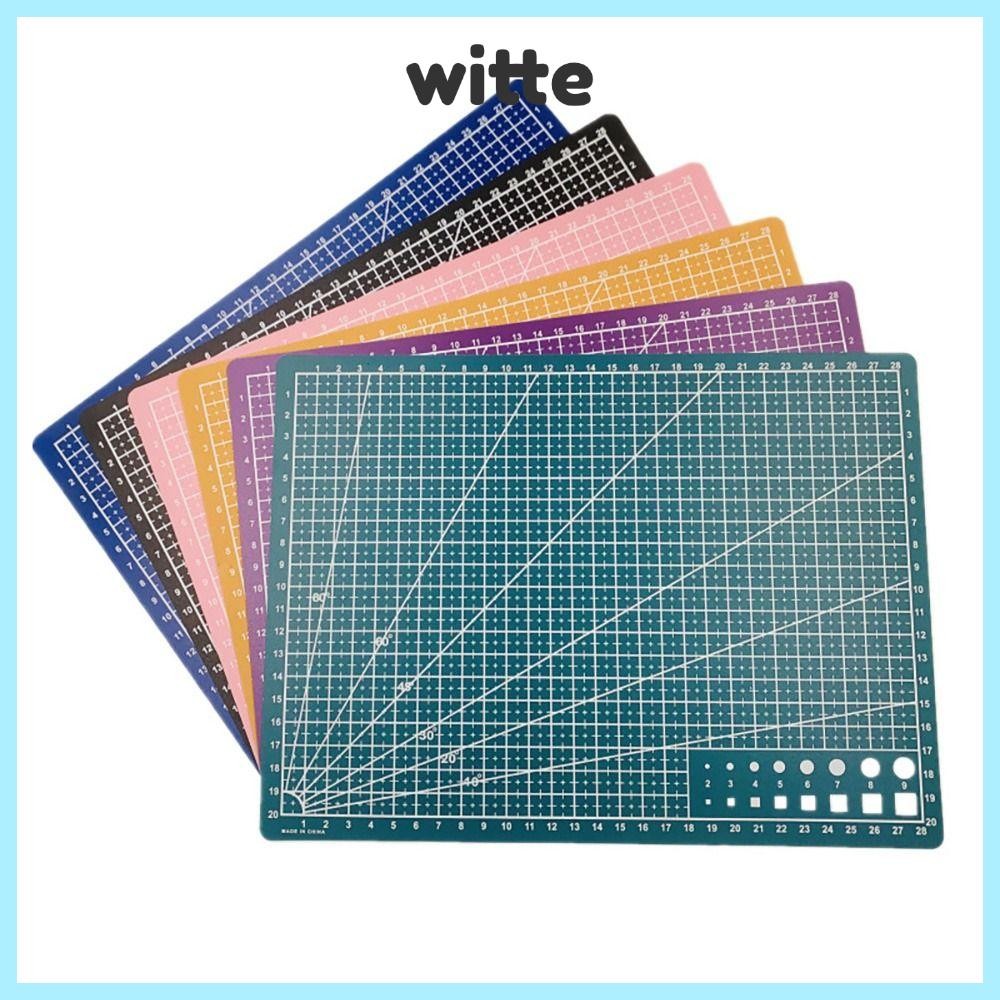 WITTE ตัดแผ่น,แกะสลัก A3 A4 A5 เขียง,Double-side Patchwork เย็บ PVC หนังหัตถกรรมเครื่องมือ Workbench Pad บ้าน DIY