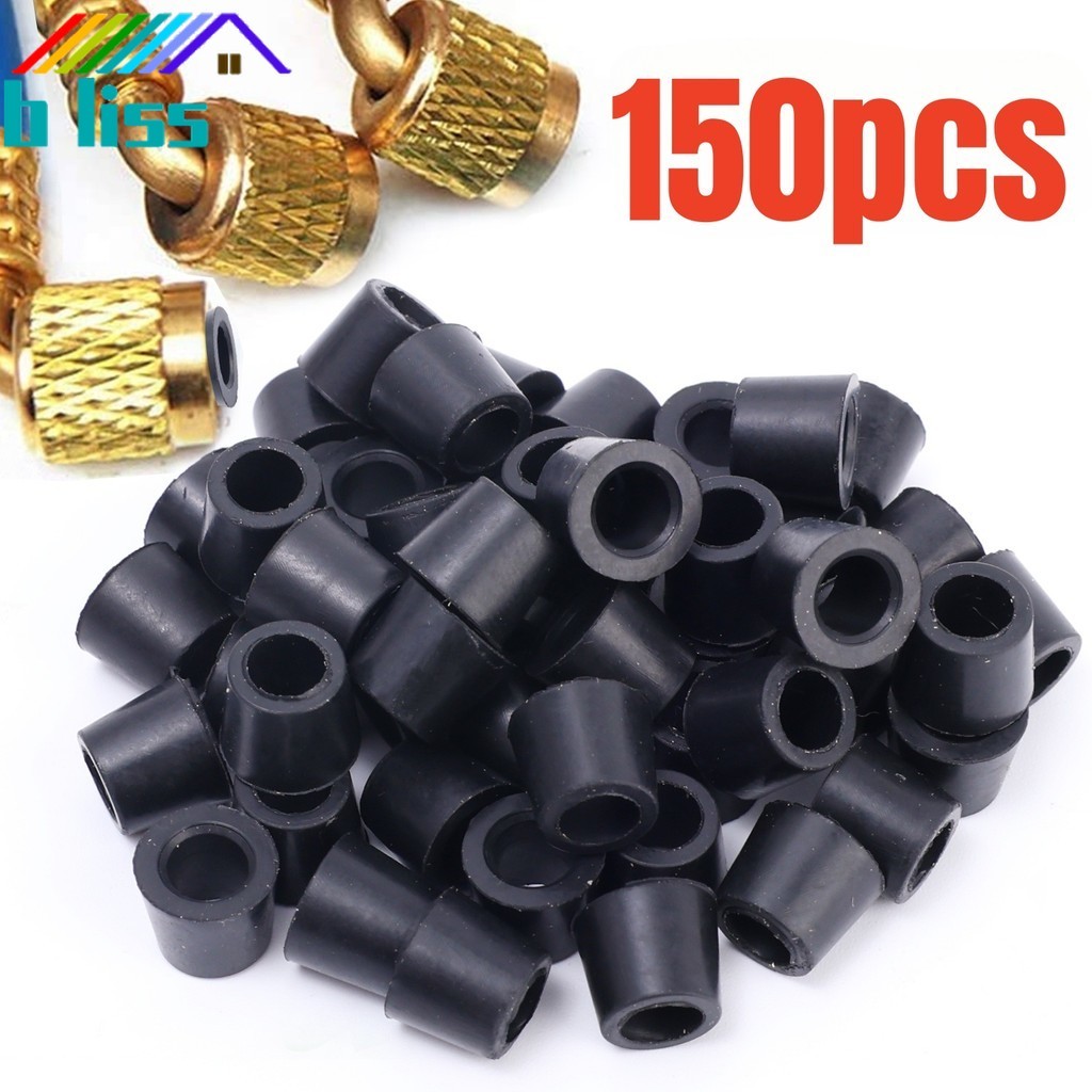 [บ้าน]AC O-Ring Seal Kit 50/100/150PCS ซ่อมเครื่องปรับอากาศรถยนต์, 1/4 "สายชาร์จซีลปะเก็นยางสีดําทนอุณหภูมิสูง