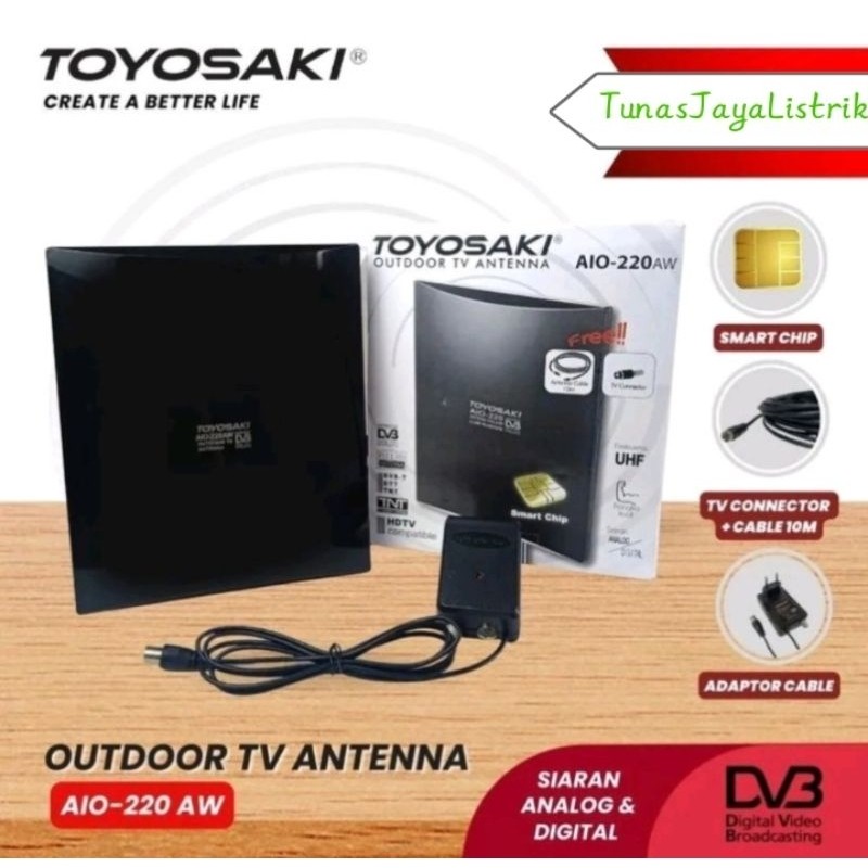TOYOSAKI เสาอากาศทีวีดิจิตอล Aio 220 / AIO 200 / Aio 235 / Aio 228USB / Aio 215 SC / Aio 215 USB ใหม