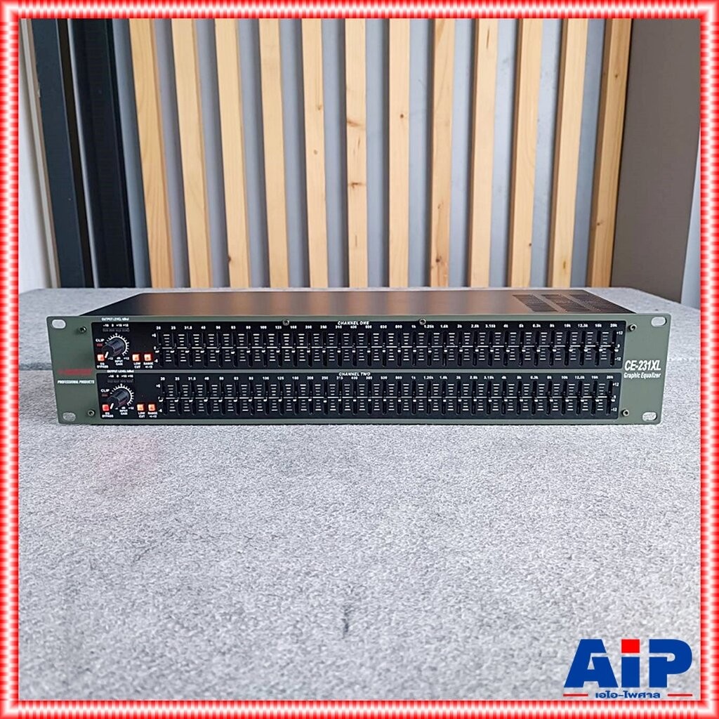 MICROTECH CE-231XL EQ อีควอไลเซอร์ อีคิว ปรับย่านความถี่เสียง 2 ชั้นสไลค์ยาว เครื่องปรับแต่งสัญญาณเสียง CE231XL CE 23...