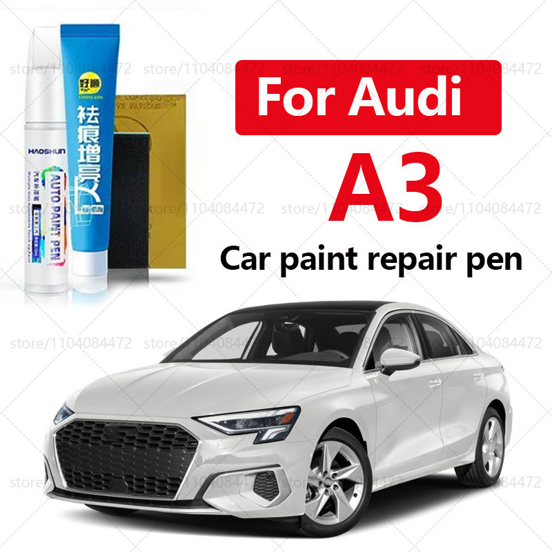 ปากกาซ่อมสีรถยนต์สําหรับ 1996-2025 Audi A3 สี Scratch อุปกรณ์ซ่อม 4PCS สีดํา LB7R สีเทา LZ7S LZ7R สี