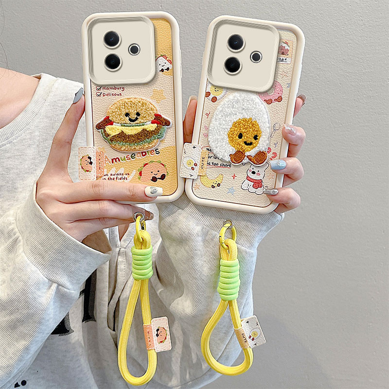 เคส vivo y39 5g  เคสโทรศัพท์ลายหนังปักลายสําหรับเคส vivo y39 5g