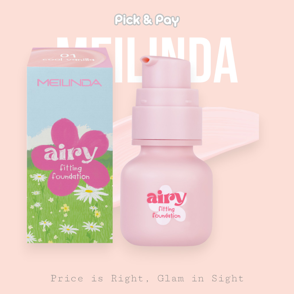 Meilinda Airy Fitting Foundation แอร์รี่ ฟิตติ้ง ฟาวน์เดชั่น รองพื้น เนื้อครีม ไม่เป็นคราบ (MC8021)