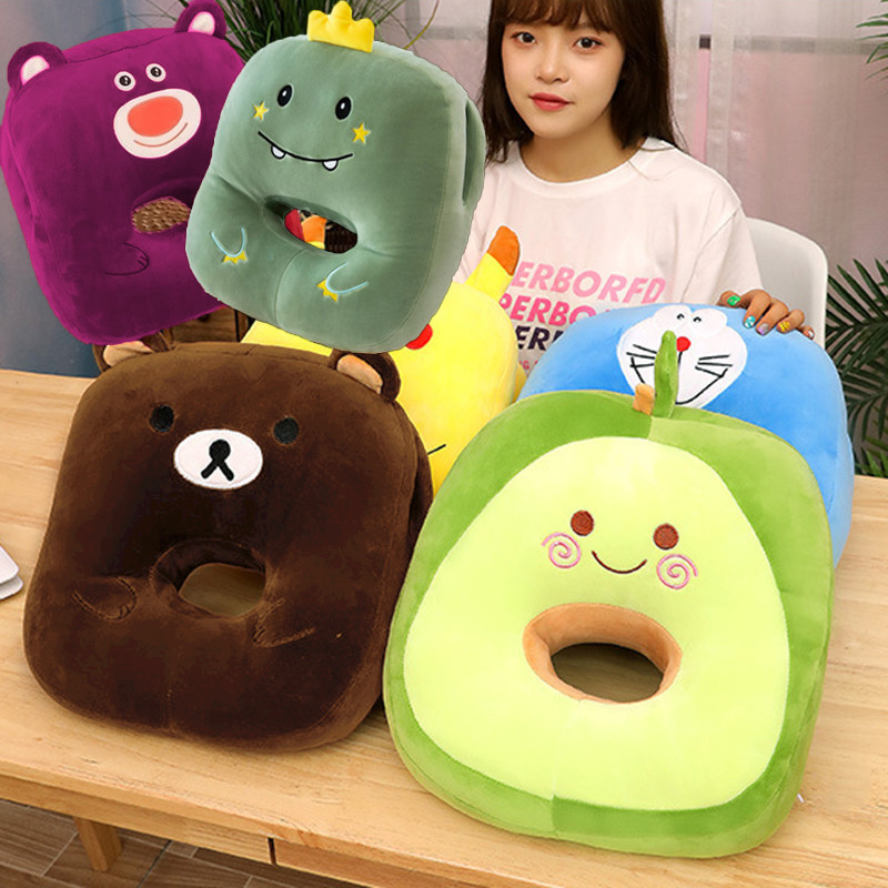 หมอนอิง หมอนตุ๊กตา หมอนรองคอ หมอนซุกมือ เบาะพิงหลัง สอดแขนได้ น่ารักนุ่มสบาย มีสองวิธีใช้งาน