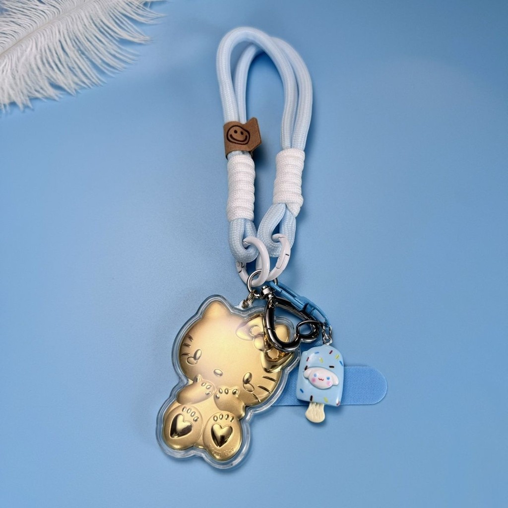 ส่วนลด Big Gift Gold KT Cat พวงกุญแจธนบัตรทอง 999 Pure Gold ทองคําบริสุทธิ์ hellokitty จี้แมว ฟอยล์ส