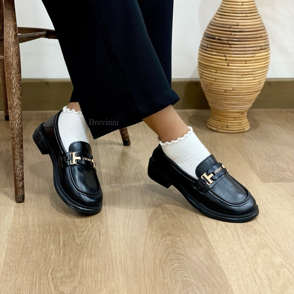 BREVINNI Yebin รองเท้าโลฟเฟอร์แฟชั่นเกาหลี || รองเท้าโลฟเฟอร์ผู้หญิง || รองเท้าโลฟเฟอร์ผู้หญิง || รอ