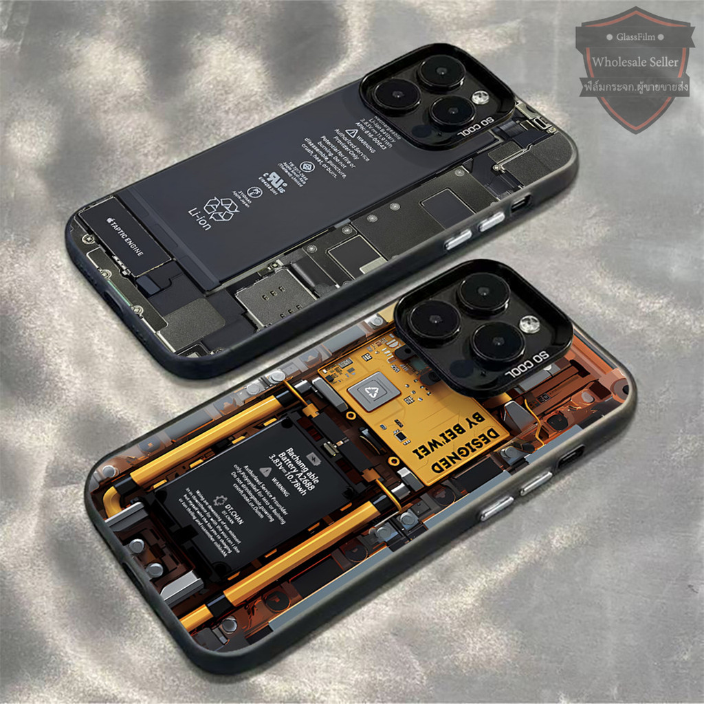 ส่งจากไทย เคสไอโฟน11 13 16 Pro Max XR 7 8 Plus Cool Machi ลวดลาย เคสแข็งเคลือบด้าน For iPhone 15 11 12 14 promax X XSMax