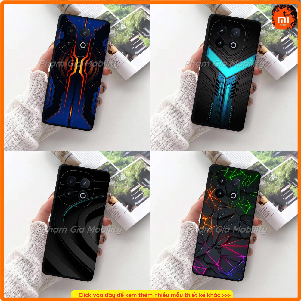 Vivo IQOO Z10 Turbo/ Z10 Turbo Pro เคสยืดหยุ่นสีดําพิมพ์ลายเทคโนโลยี เกมมิ่ง...ใหม่มากมาย คมชัด