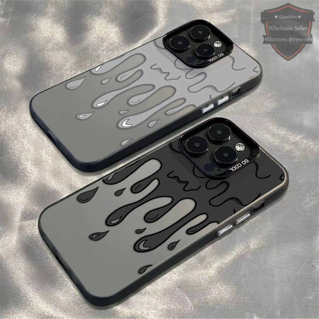 ส่งจากไทย เคสไอโฟน11 13 16 Pro Max XR 7 8 Plus Paint Graffiti เคสแข็งเคลือบด้าน For iPhone 15 11 12 14 promax X XS Max