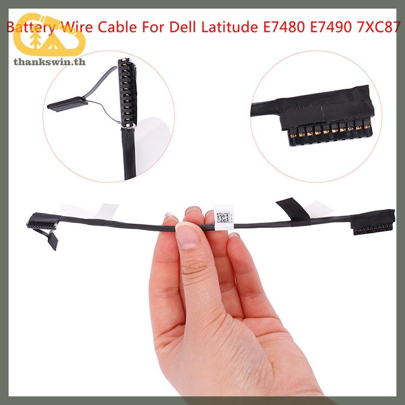 Thankswin ใหม่แบตเตอรี่สายสําหรับ DELL Latitude 7480 7490 7XC87 DC02002NI00 th