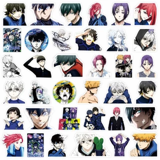 ชุดสติ๊กเกอร์ฟุตบอล Blue Lock (70/80 ชิ้น) - Monochrome Striker Decals สําหรับไดอารี่และโทรศัพท์ - Murah & Keren