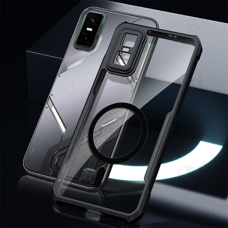 สําหรับ Infinix GT 30 Pro X6873 ฝาครอบป้องกันอะคริลิคป้องกันการตกแบบใสพร้อมสติกเกอร์แม่เหล็ก