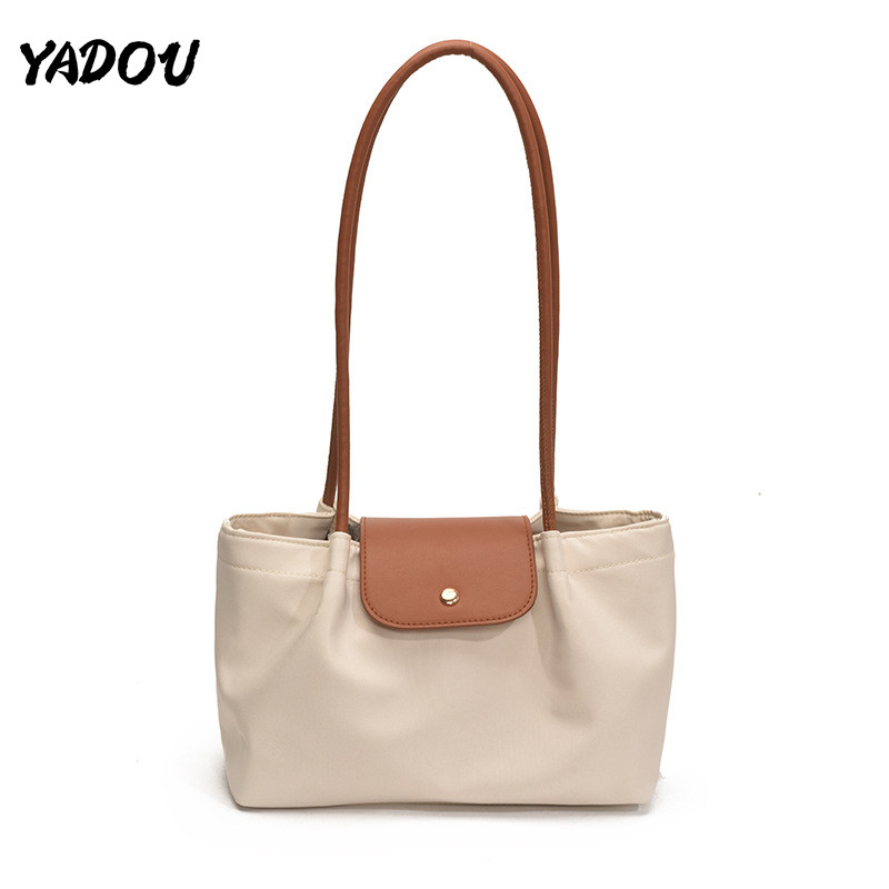 YADOU กระเป๋าสะพายไหล่เดียวผ้า Oxford กระเป๋าซิปปิด