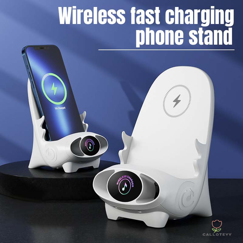 แท่นชาร์จไร้สาย ชาร์จเร็ว Wireless Charger Stand แท่นชาร์จโทรศัพท์ไร้สาย ชาร์จเร็ว แท่นชาร์จแม่เหล็ก แท่นชาร์จโทรศัพท์แบ