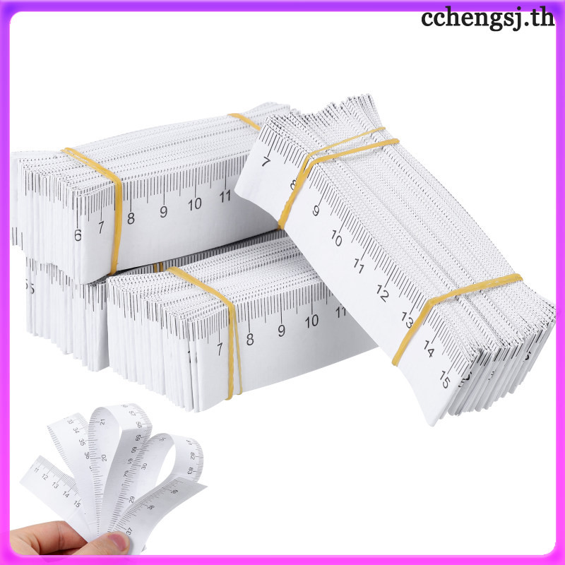 📎 ไม้บรรทัดวัดแผลกระดาษสีขาวสำหรับโรงพยาบาล 100 ชุด