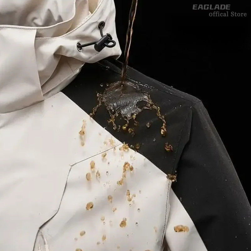 EAGLADE ขี่มอเตอร์ไซค์ Bomber Rider เสื้อแจ็คเก็ตเสื้อกันลมกันน้ำสำหรับผู้ชาย ป้องกันน้ำและรอยขีดข่วน ระบายอากาศได้ รหัส 1818 สีดำ + สีเทาเข้ม E05 ราคา ถูกที่สุด ดีลบีเคเค แกลเลอรีภาพที่ 5