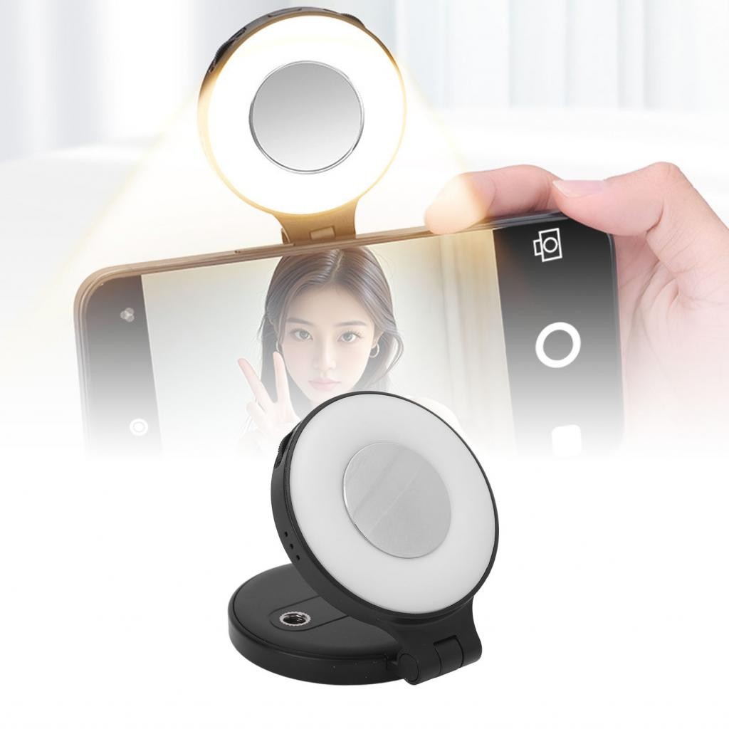 โทรศัพท์ Selfie Light Magnetic 1/4 นิ้ว Hole Dimming Dimming สำหรับการถ่ายภาพ